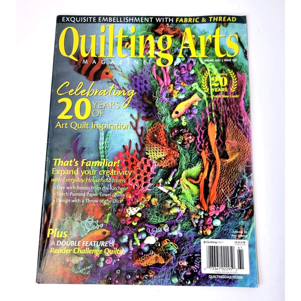 Quilting‎ Arts Magazine Spring 2021 Issue 109 Art Quilt Inspiration